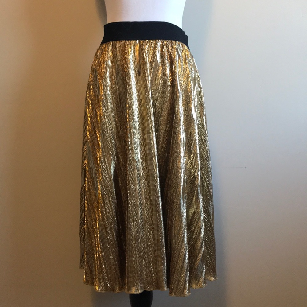 LuLaRoe Elegant Gold Jill Skirt